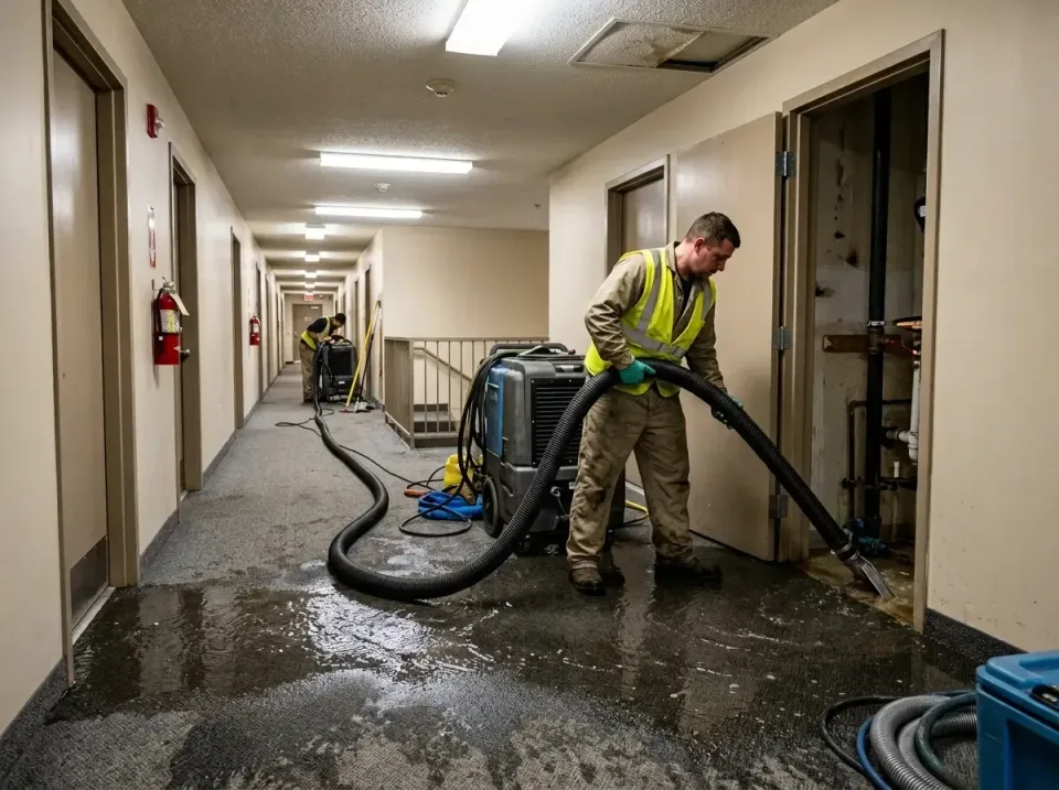 multi-unit-apartment-hallway-f-005 — frequently asked questions, Emergency Burst Pipe Water Extraction & Removal in Lely Res…